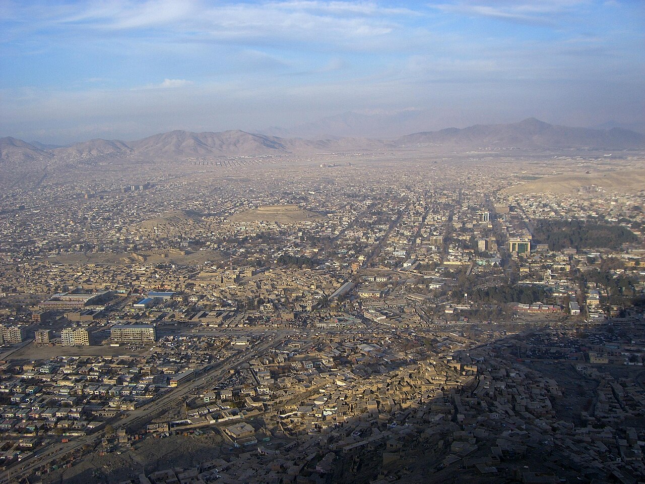 Widok na Kabul