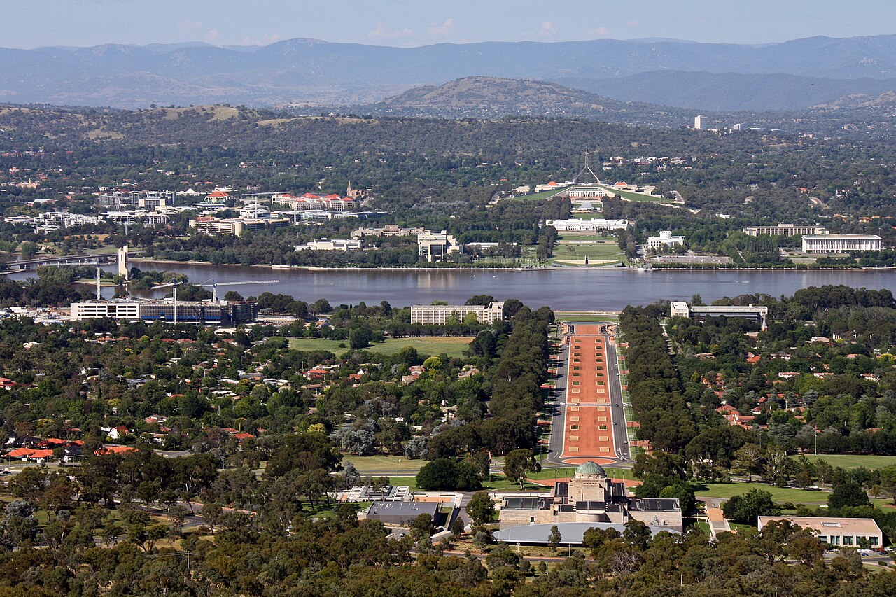 Widok na Canberra