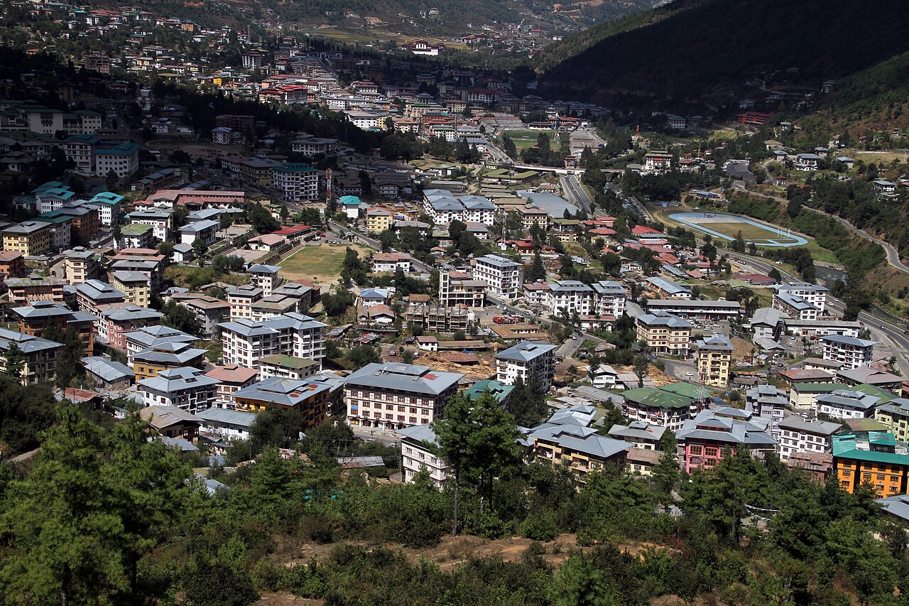 Widok na Thimphu