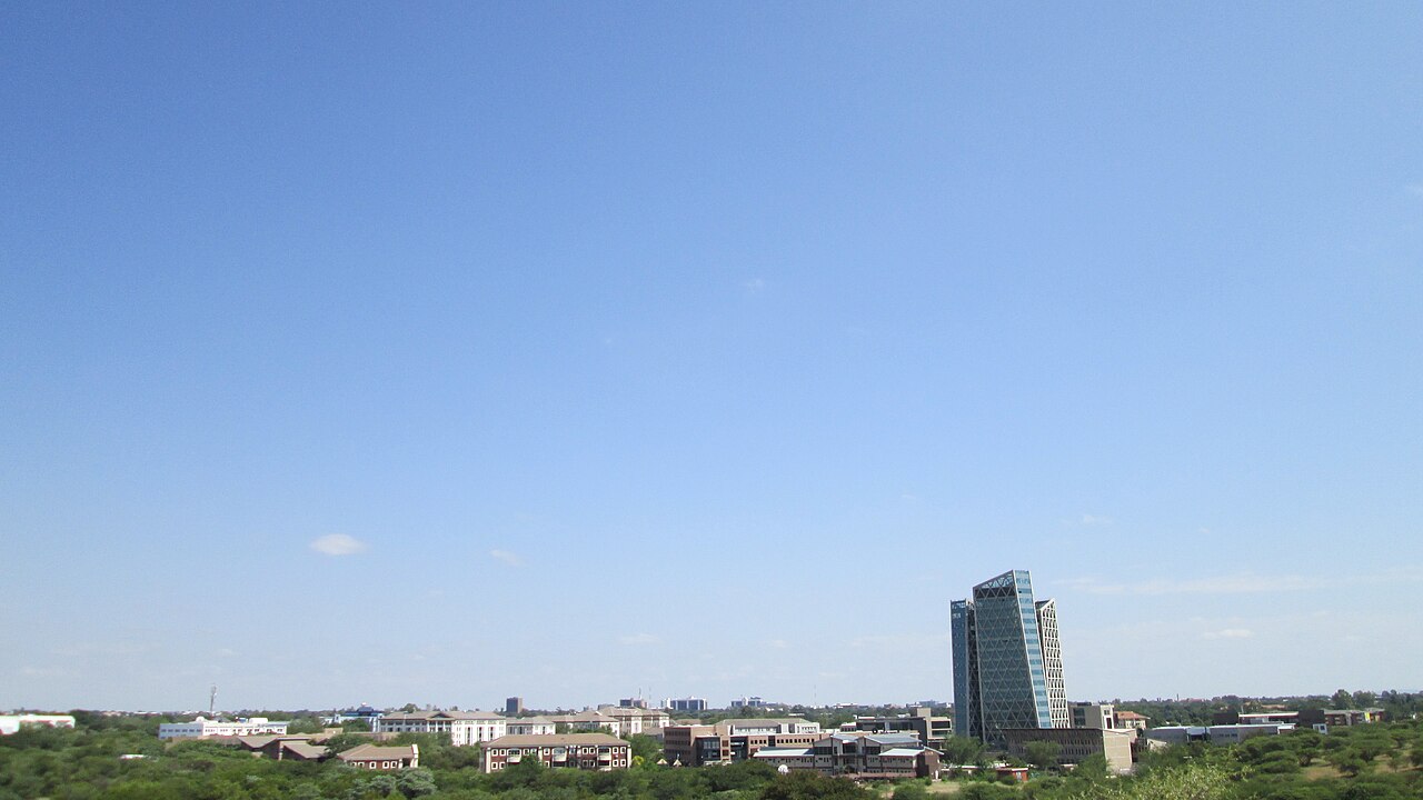 Widok na Gaborone