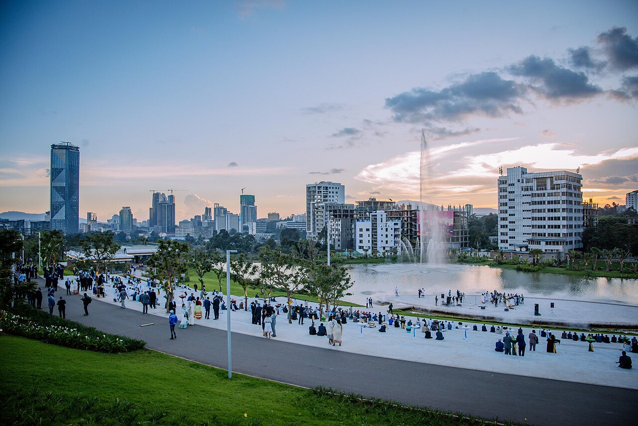 Widok na Addis Abeba