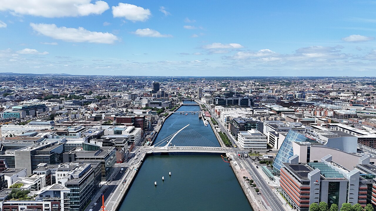 Widok na Dublin