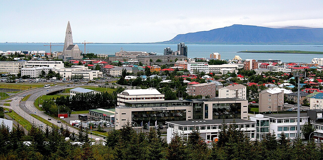 Widok na Reykjavík