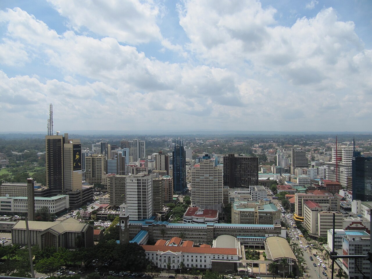 Widok na Nairobi