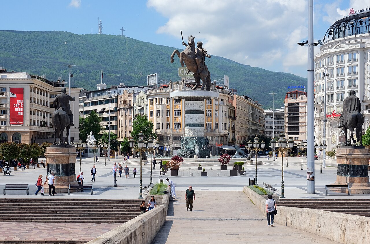 Widok na Skopje