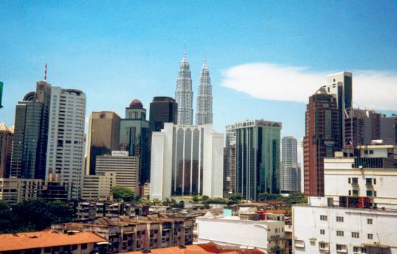 Widok na Kuala Lumpur