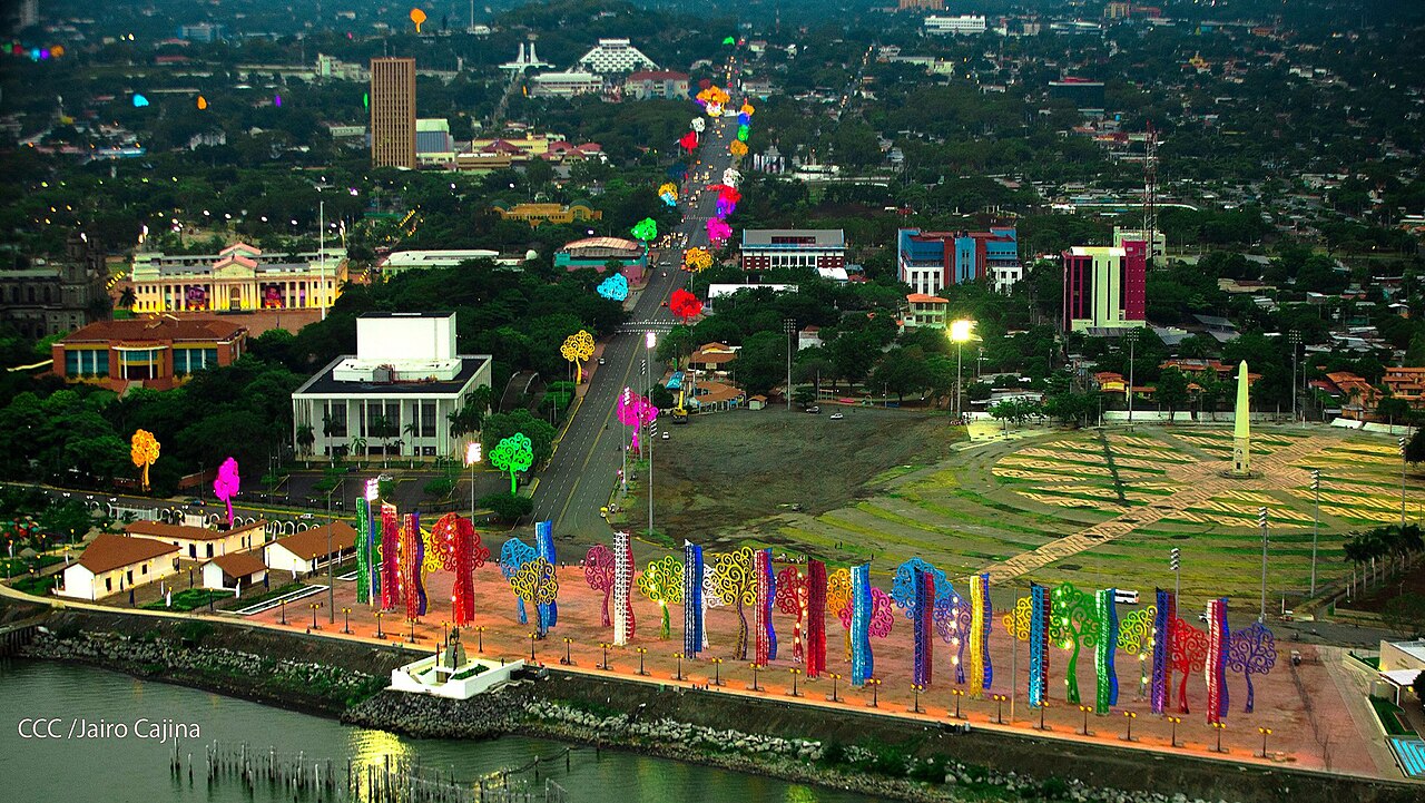 Widok na Managua