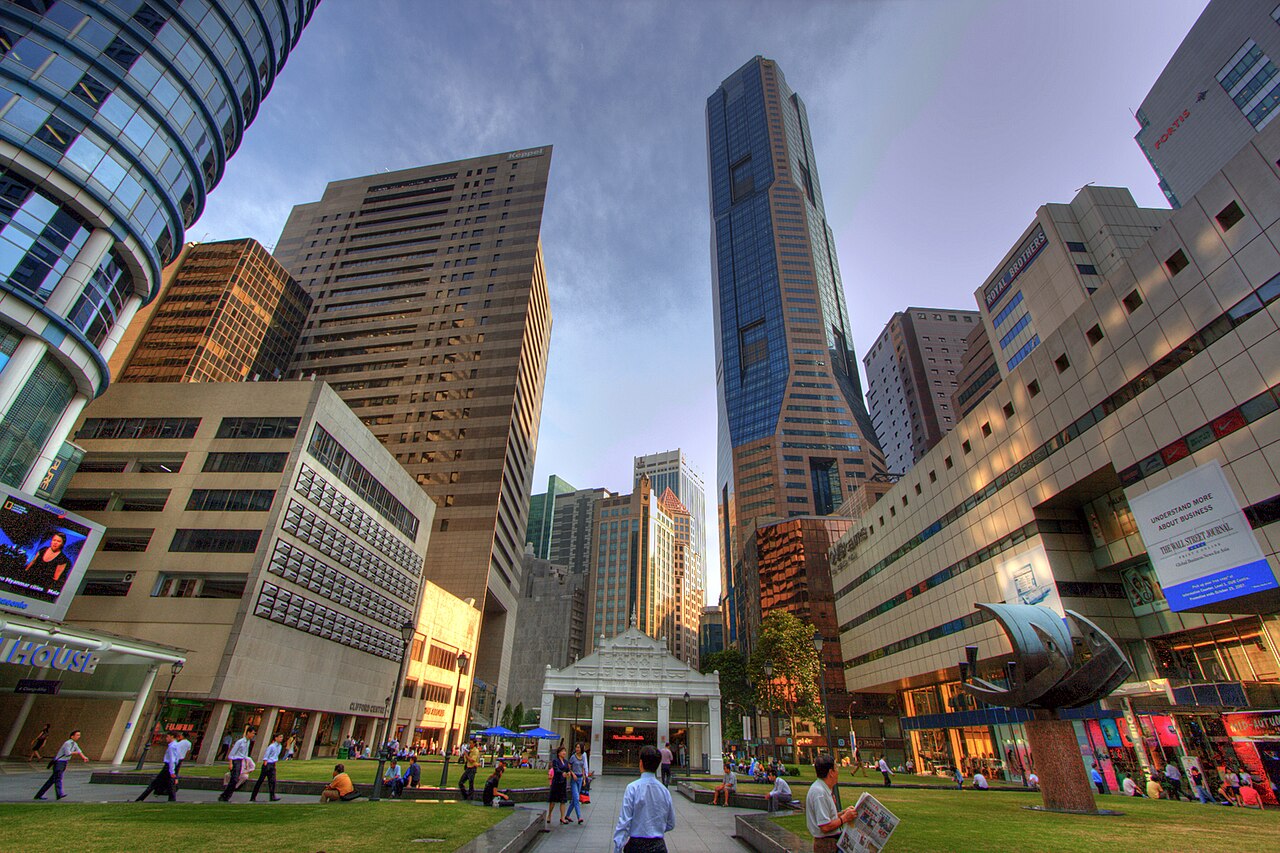 Widok na Singapur