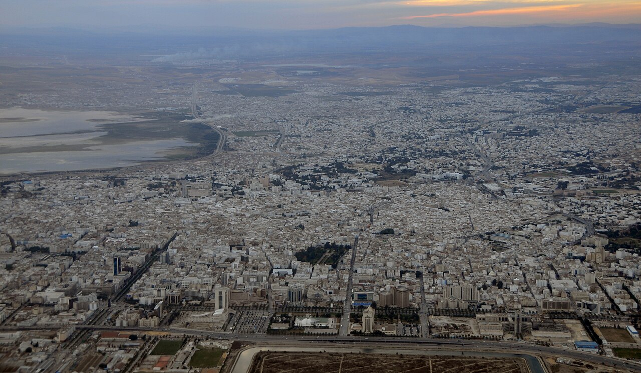 Widok na Tunis