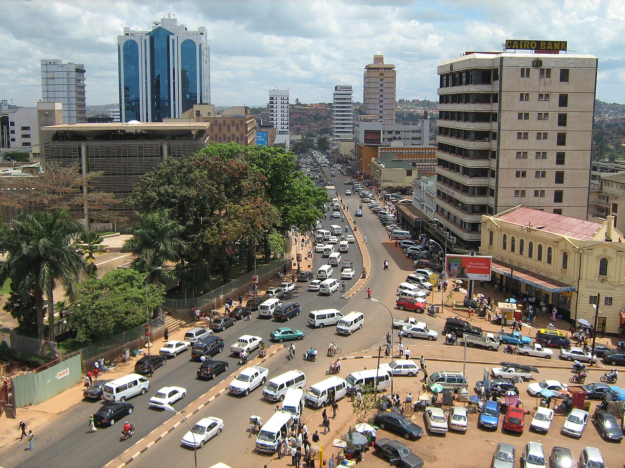 Widok na Kampala