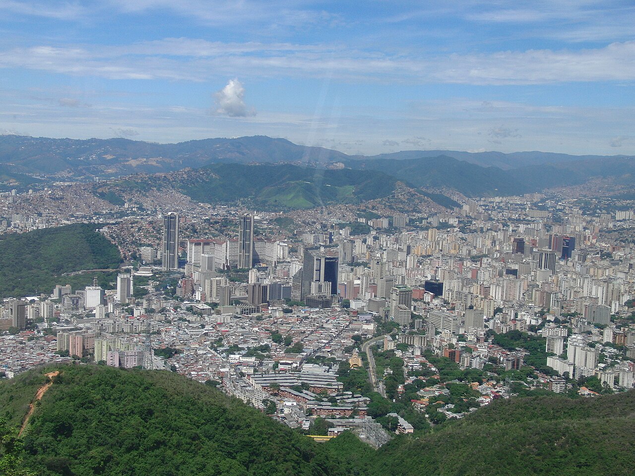 Widok na Caracas